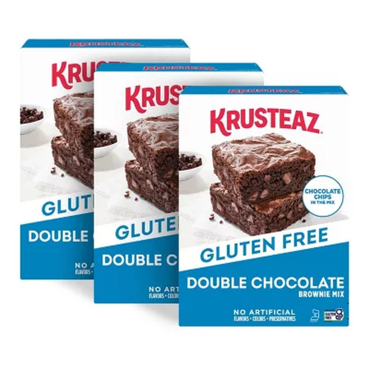 Krusteaz Gluten Free Double Chocolate Brownie Mix, 20 Oz., 3 Pk.