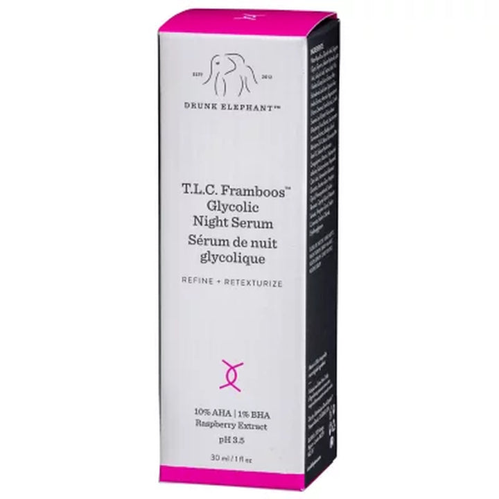 Drunk Elephant T.L.C. Framboos Glycolic Night Serum, 1 Oz.