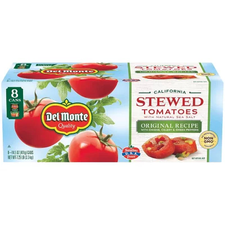 Del Monte Stewed Tomatoes 15.4 Oz., 8 Pk.