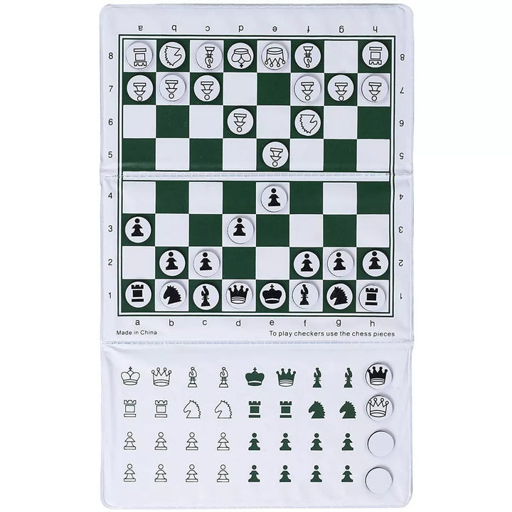 WE Games Magnetic Travel Chess Set Trifold