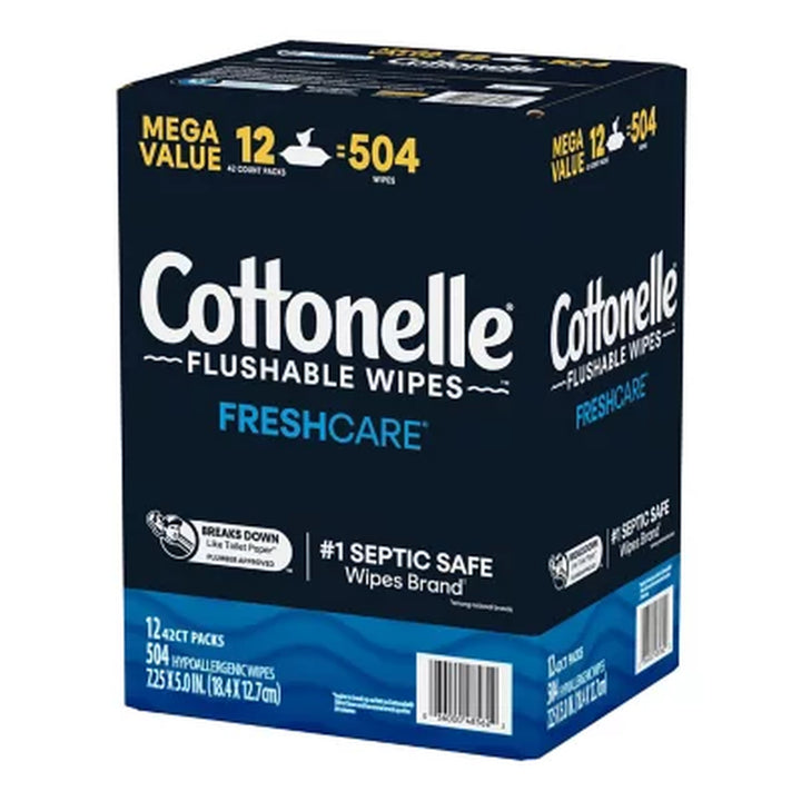 Cottonelle Flushable Wet Wipes, 504 Ct.