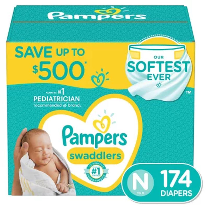 Pampers Swaddlers Softest Ever Diapers, Sizes: Newborn -7