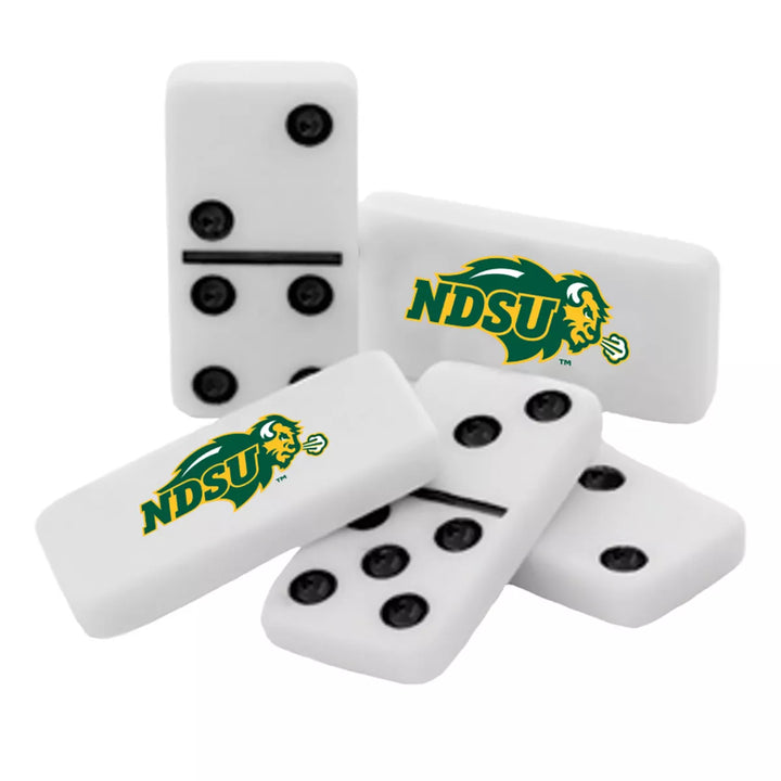 Masterpieces Officially Licensed NCAA North Dakota State Bison 28 Piece Dominoes Game for Adults.