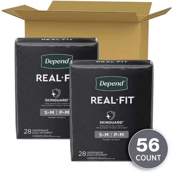 Depend Real Fit Incontinence Underwear for Men, Maximum Absorbency - Choose Your Size