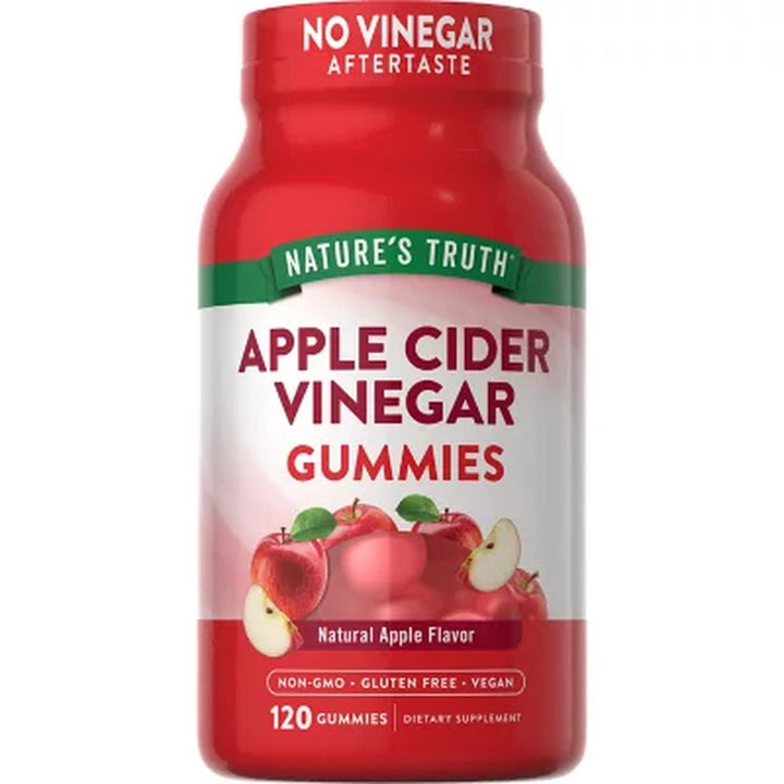 Nature'S Truth Apple Cider Vinegar Gummies, 400 Mg 120 Ct.