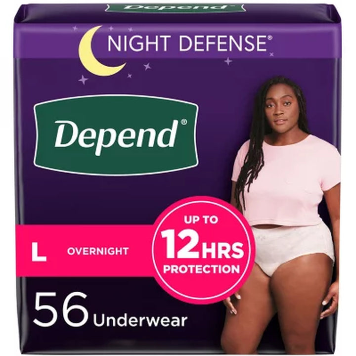 Depend Night Defense Adult Incontinence Underwear for Women - Choose Your Size