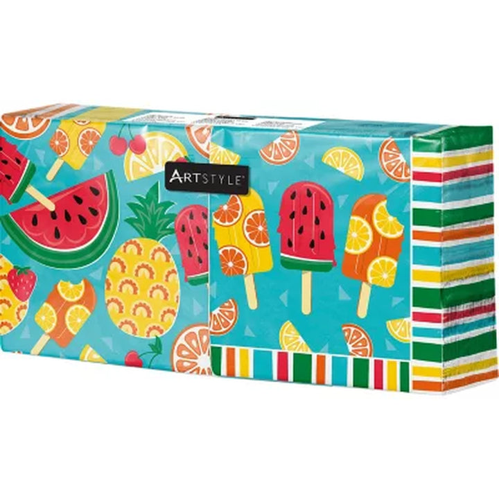 Artstyle Tasty Fruit Paper Plates and Napkins Tableware Kit, 285 Ct