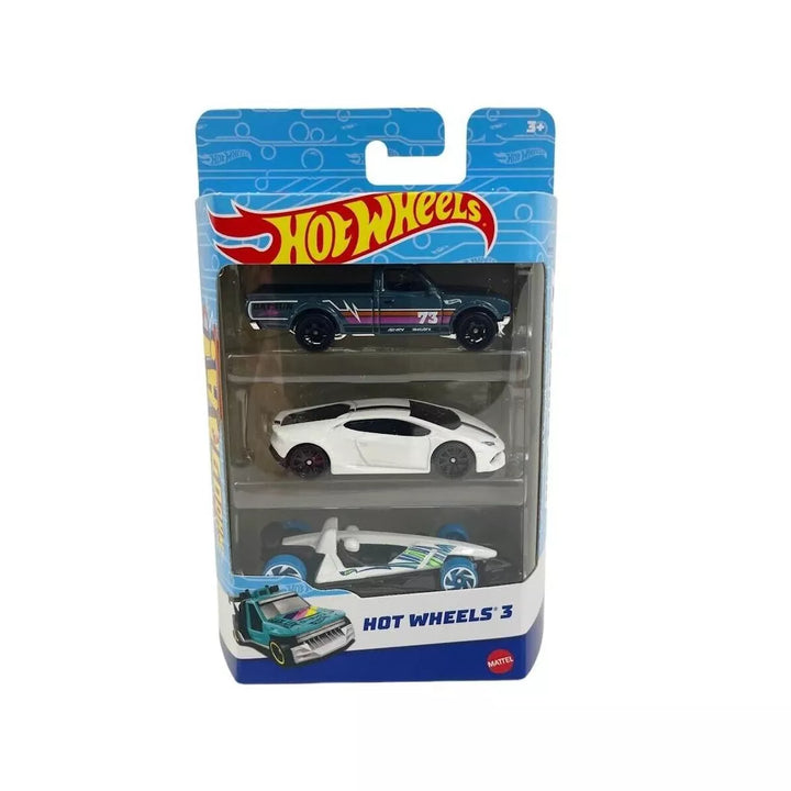 Hot Wheels 3-Car Pack, Multipack of 3 Hot Wheels Vehicles, Styles May Vary