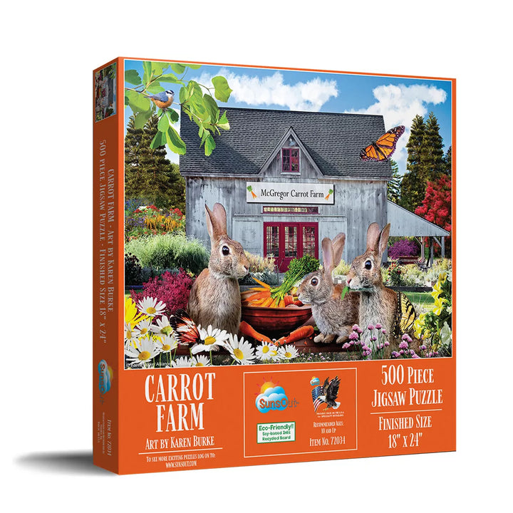 Sunsout Carrot Farm 500 Pc Jigsaw Puzzle 72034