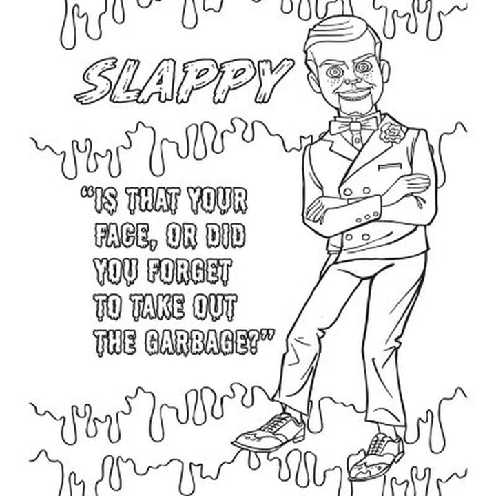 The Official Goosebumps Coloring Book, Paperback