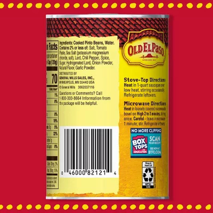 Old El Paso Traditional Refried Beans 16 Oz., 6 Pk.