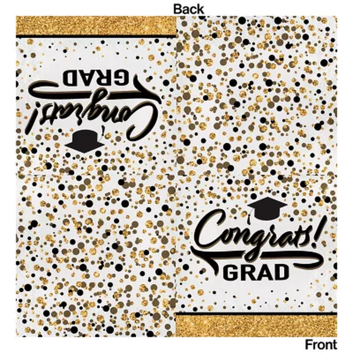 Artstyle Glittered Grad Paper Plates and Napkins Kit (285 Ct.)