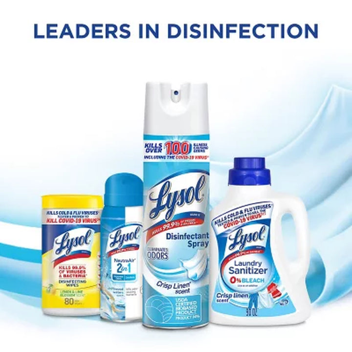 Lysol Disinfectant Spray, Crisp Linen 19 Oz., 3 Pk.