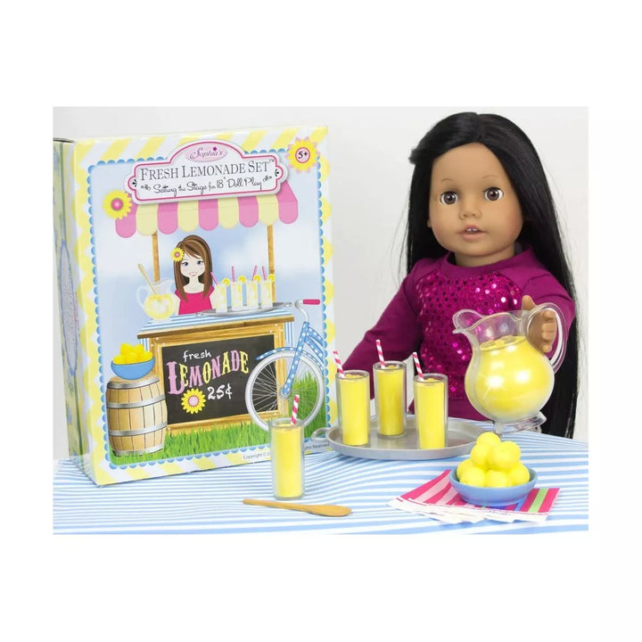 Sophia’S Fresh Lemonade Drink Set with Pitcher for 18" Dolls