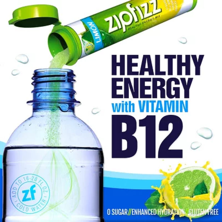 Zipfizz Energy Drink Mix, Limon 20 Ct.