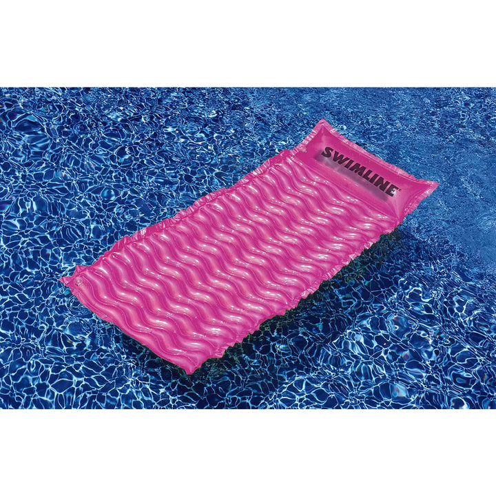 Swim Central Inflatable Insta-Matt Swimming Pool Air Mattress Float - 72" - Pink