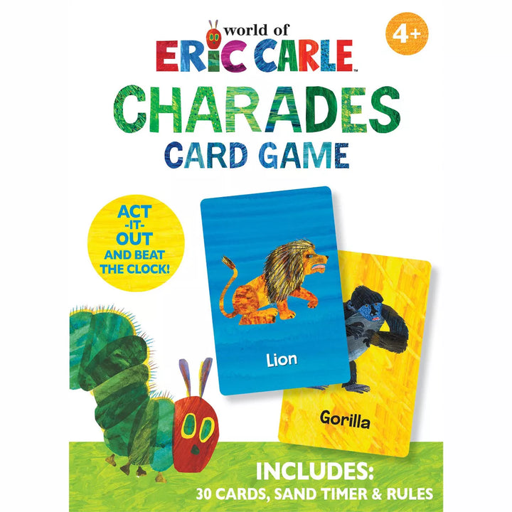 Masterpieces World of Eric Carle Charades Travel Card Game for Kids.