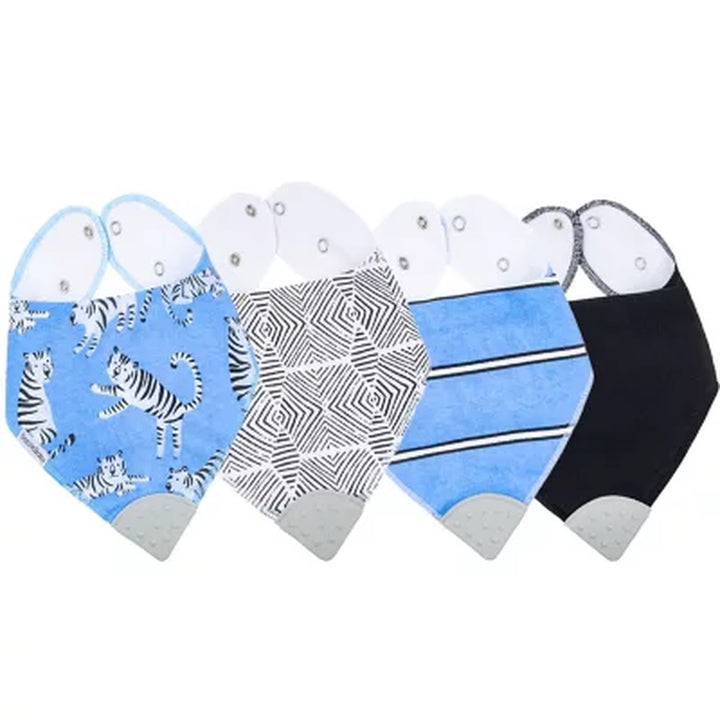 Bazzle Baby Bandabib Teethers, 4 Pk. (Choose Your Color)