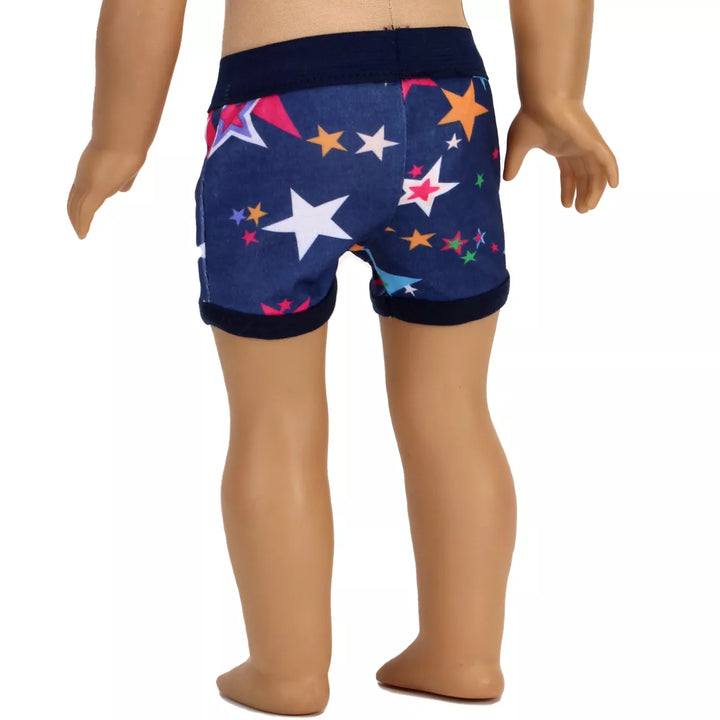 Sophia’S Brief Underwear Set for 18'' Boy Dolls, Multicolor