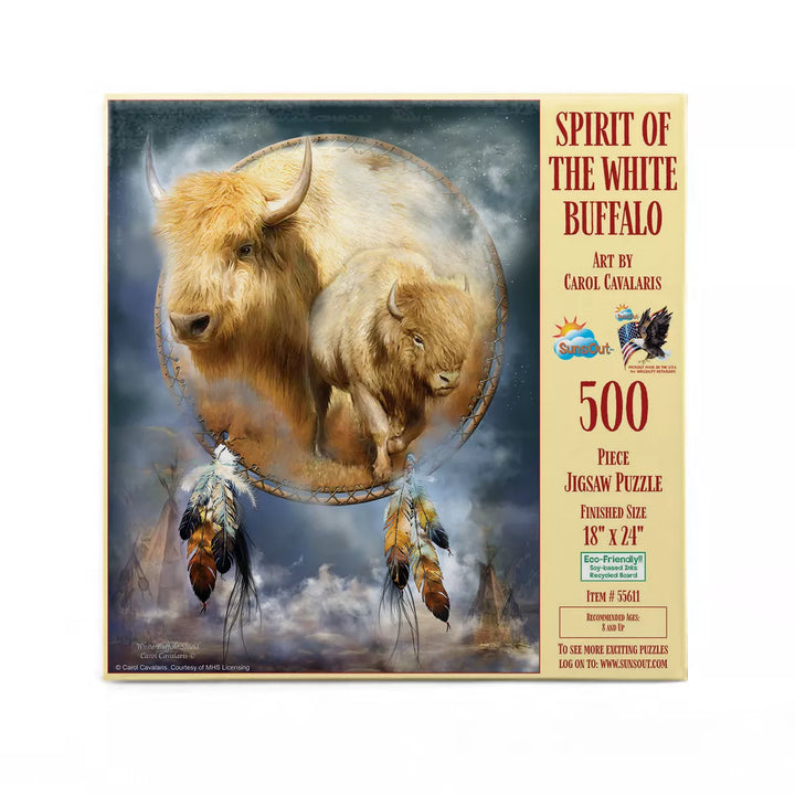 Sunsout Spirit of the White Buffalo 500 Pc Jigsaw Puzzle 55611