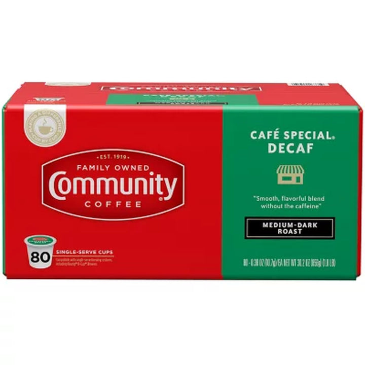 Community Coffee Café Special Decaf Single-Serve Pods (80 Ct.)