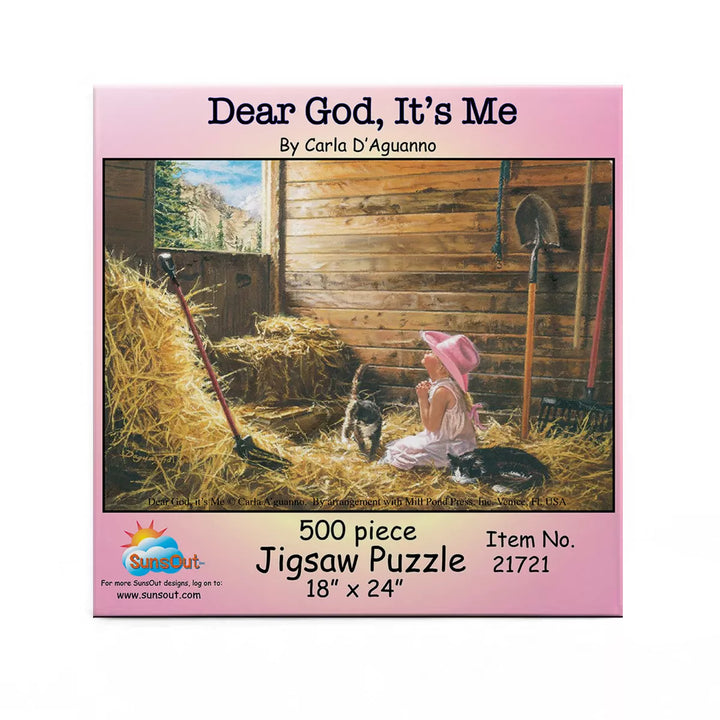 Sunsout Dear God It'S Me 500 Pc Jigsaw Puzzle 21721