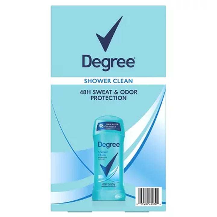 Degree Antiperspirant Deodorant, Shower Clean, 2.6 Oz., 5 Pk.