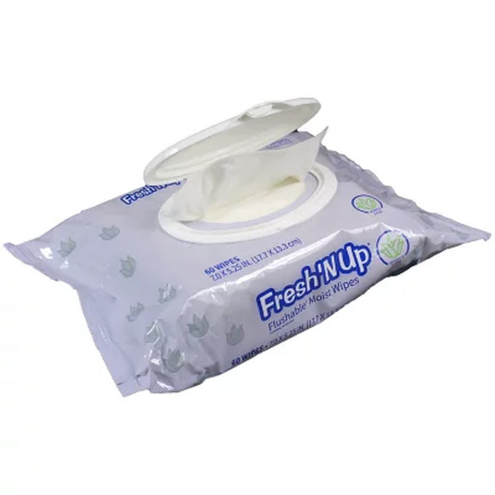 Fresh'N up Flushable Wet Wipes, Scented, 540 Ct.