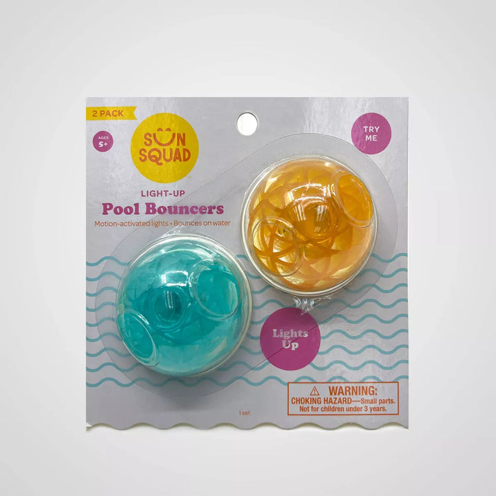 Light-Up Pool Bouncer Balls 2 Pc - Sun Squad™