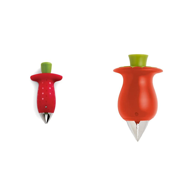 Chef'n StemGem Strawberry Huller, 3.5", Red/Green 3.5"