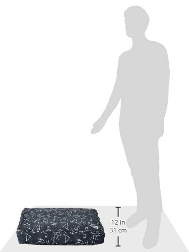 Molly Mutt Small Dog Bed Cover -Rocketman Print - Measures 22”x27”x5’’ - 100% Cotton - Durable - Breathable - Sustainable - Machine Washable Dog Bed Cover 22.0"L x 27.0"W x 5.0"Th Rocketman