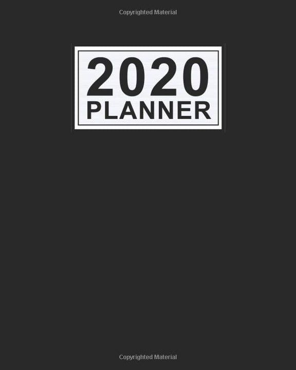 2020 Planner: Black Daily Weekly Monthly Calendar 2020 Planner | January 2020 to December 2020