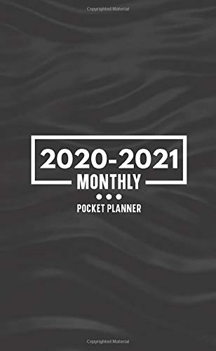 2020-2021 Monthly Pocket Planner: 24 Month Calendar & Organizer Inspirational Quotes Two Year Agenda Phone Book Password Log Notes Jan 2020 - Dec 2021 Black Satin