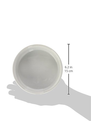 Bone Dry Lattice Pet Bowl, Removable Silicone Ring Creates Non-Slip Bottom for Secure Feeding & Less Mess, Microwave & Dishwasher Safe, Single Dish, Medium 6x2", Gray Single Dish, Medium 6x2"