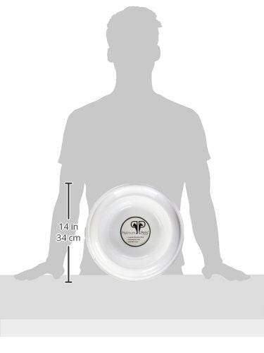 Platinum Pets Non-tip Stainless Steel Dog Bowl, 80 oz, White X-Large Pearl White