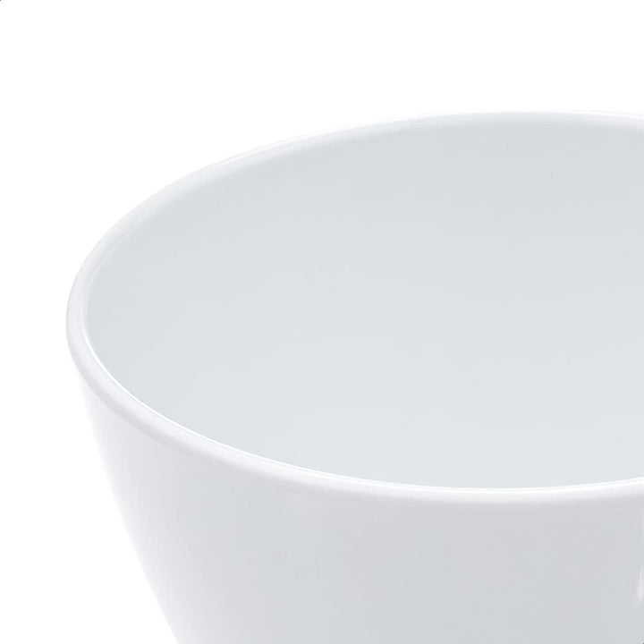 Basics Round Melamine Bowl, 8 oz, White, 6 Piece Set (Previously Commercial brand)