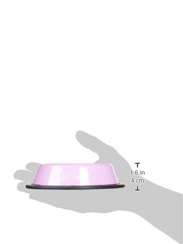 Platinum Pets Platinum Pets 1-Cup Embossed Non-Tip Cat Bowl, Sweet Lilac, X-Small
