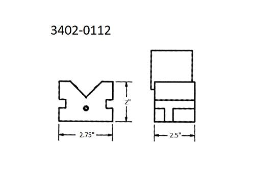 HHIP 3402-0112 Mulit-USE V-Blocks & Clamps Set,Grey,2.5" x 2.75" x 2"