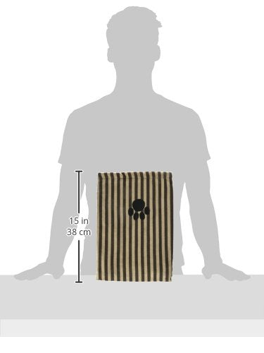 Bone Dry Pet Grooming Towel Collection Absorbent Microfiber X-Large, 41x23.5", Striped Brown 41x23.5"