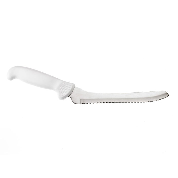 Mercer Culinary Ultimate White, 8 Inch Offset Bread Knife