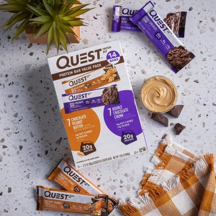 Quest Protein Bars Gluten Free, Variety Pack 14 Ct.