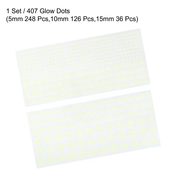 Unique Bargains Glow in the Dark Tape Dots Sticker for Walls Parties Marking Decorations