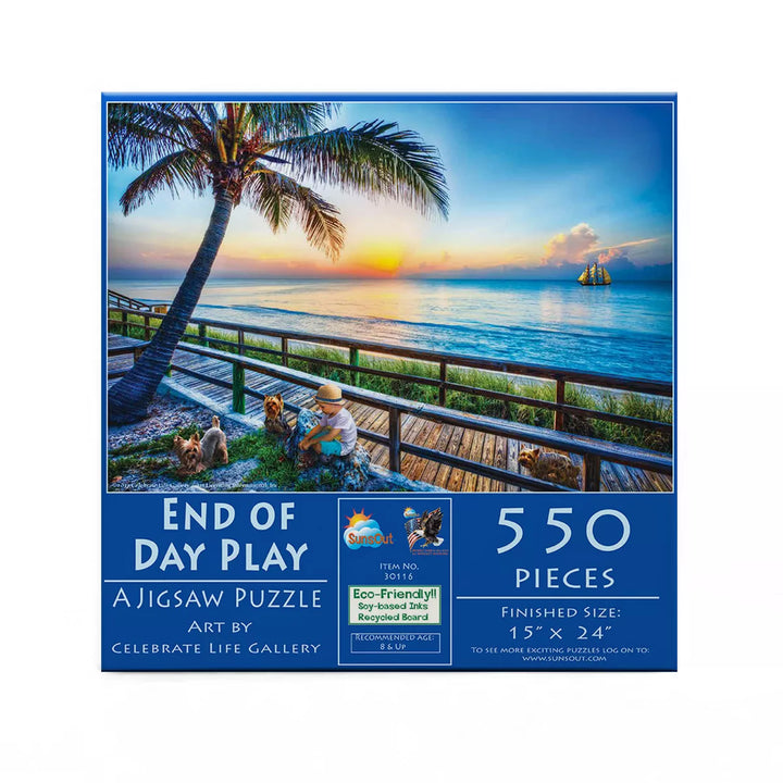 Sunsout End of Day Play 550 Pc Jigsaw Puzzle 30116