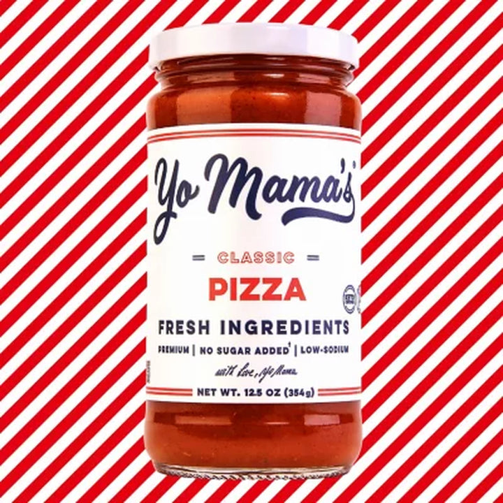 Yo Mama'S Foods Low-Carb Pizza Sauce 12.5 Oz., 3 Pk.