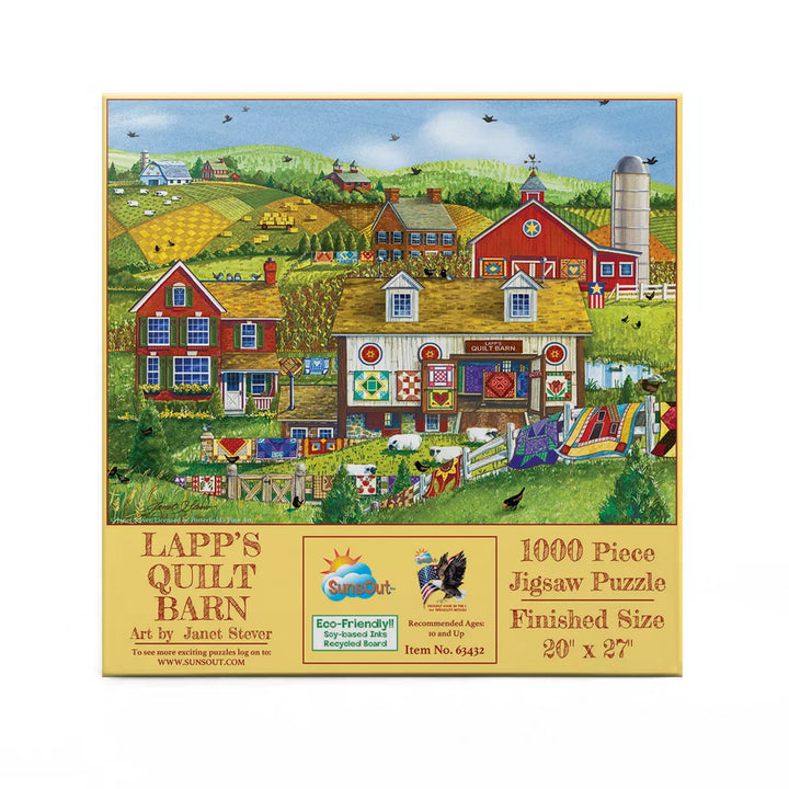 Sunsout Lapp'S Quilt Barn 1000 Pc Jigsaw Puzzle 63432