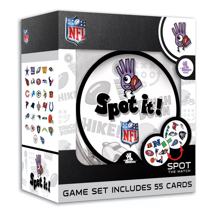 Masterpieces Officially Licensed NFL League-Nfl Spot It Game for Kids and Adults.