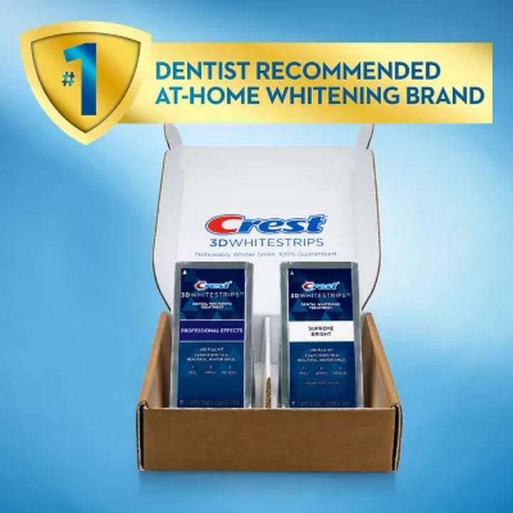 Crest 3D Whitestrips Professional Effects & Supreme Bright Dual Pack