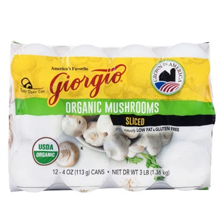 Giorgio Organic Mushrooms, 4 Oz., 12 Pk.