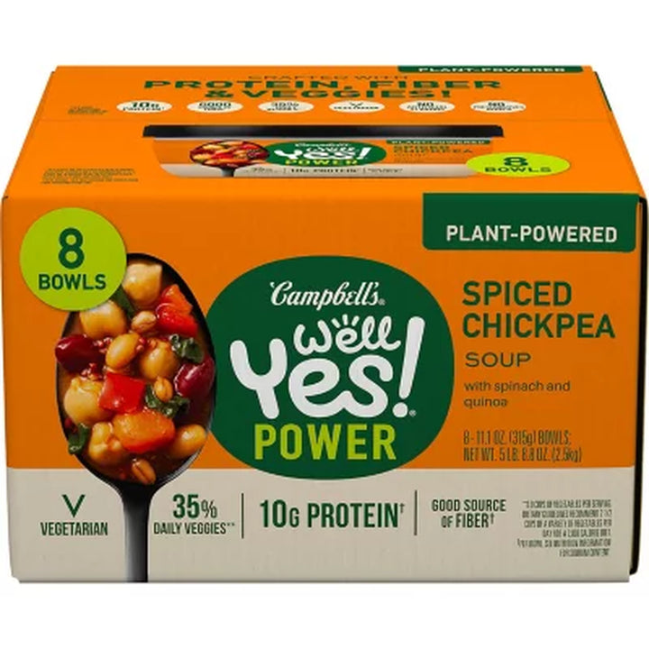 Campbell'S WELL YES! Spicy Chickpea Soup Bowl (11Oz., 8Pk.)