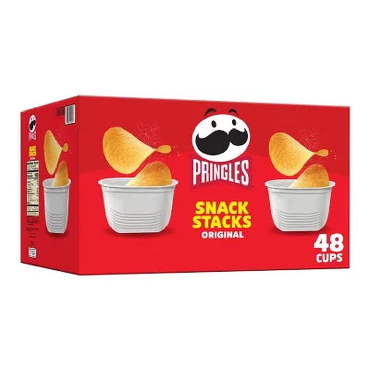 Pringles Snack Stacks Potato Crisps Chips, Original Flavor 0.67 Oz., 48 Ct.